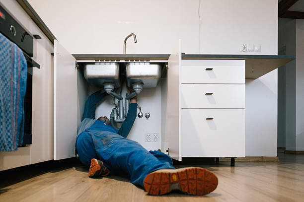 Professional Plumbing technician working in Grass Lake, MI